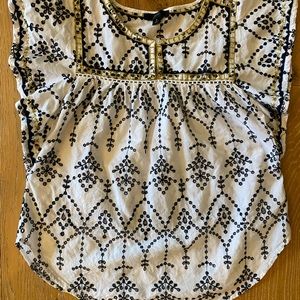 Cute J. Crew Eyelet Top- size S